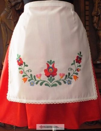 Hungarian, Embroidered Apron Matyó