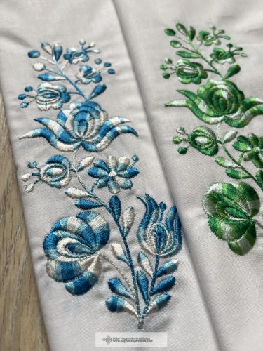 Hímzett vőfélyszalag - színátmenetes