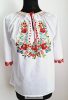 Embroidered blouse with matyo pattern- Ancsa