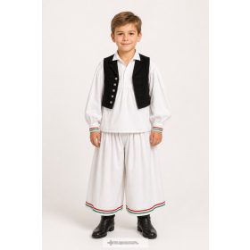 Gyerek juhász viselet nemzeti szalagos- 3 részes