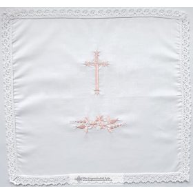 Keresztelő kendő-rózsaszín