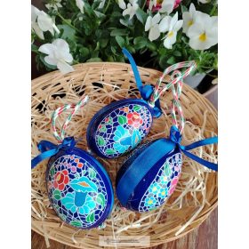 Húsvéti festett tojás-kék