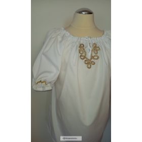 Kislány blúz-arany díszítéssel