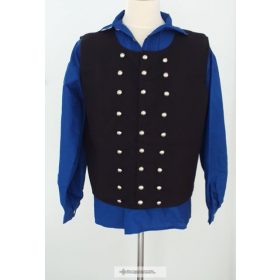 Csikós mellény, három soros gombolással