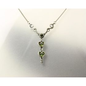 PÁROS SZÍVLEVÉL LÁNC-magyar ékszer