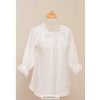 Lace white women's blouse- Erzsó