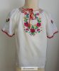 Little girl's blouse-embroidered, matyo pattern