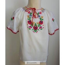 Kislány blúz-Hímzett, matyó mintával