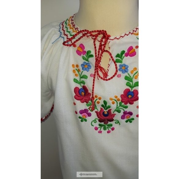 Little girl's blouse-embroidered, matyo pattern