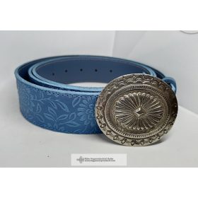 Bőr öv, kék-Anna