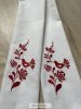 Hímzett vőfélyszalag - piros madaras