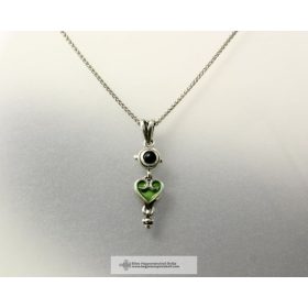 KÖVES SZÍVLEVÉL MEDÁL-MAGYAR ÉKSZER