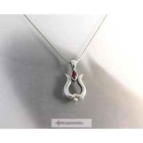 STONE TULIPAN PENDANT-HUNGARIAN JEWELERY
