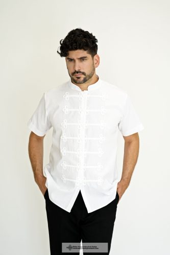 Rövid ujjú bocskai ing, fehér