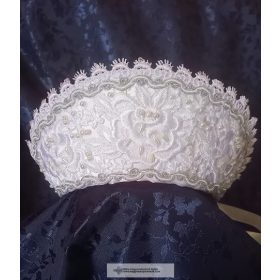 Menyasszonyi párta fehér-3