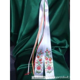 Festett vőfélyszalag - matyó mintás