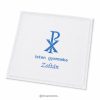 Keresztelő kendő Krisztus-monogrammal-kisfiúknak
