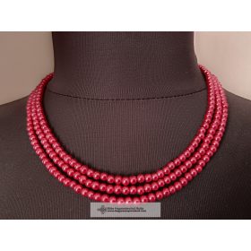 Kaláris, sötét rózsaszín, háromsoros