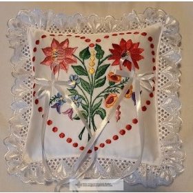 HUNGARIAN WEDDING RING PILLOW