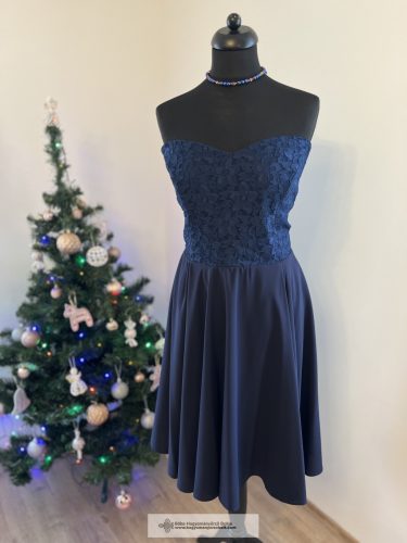 Kék csipkés alkalmi ruha - Jázmin