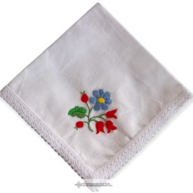 Hímzett keszkenő-Piroska