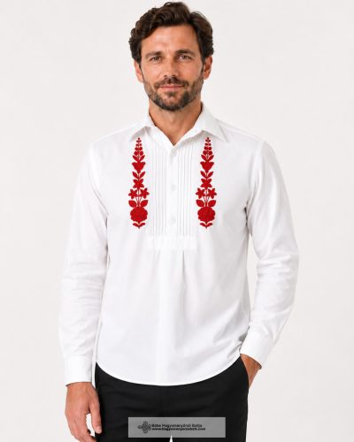 Embroidered shirt-red 