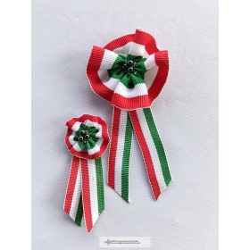 Textil kokárda, gyöngyös