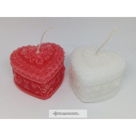 Szív formájú rózsás gyertya