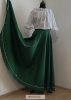 Lovagló szoknya- fenyő zöld
