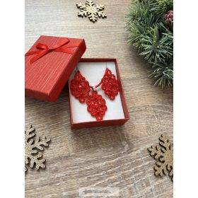 Hajócsipke ékszerszett-piros