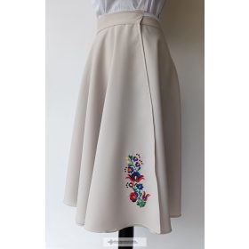 Körloknis lapszoknya-homok-hímzett