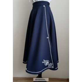 Körloknis lapszoknya- sötétkék- sujtásos