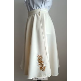 Körloknis lapszoknya- vajszín-hímzett