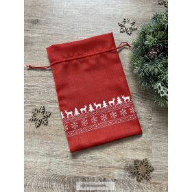 Ajándék zsák, piros