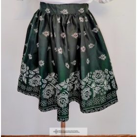 Kislány szoknya- zöld mintás