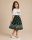 Little girl skirt-green pattern