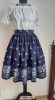 Hungarian folk dancer skirt blue