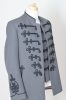 Bocskai gray suit jacket-with black cord