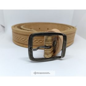 Férfi bőr öv- barna "Pisti"