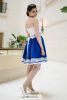 Kék madeirás menyecske ruha - Ildikó