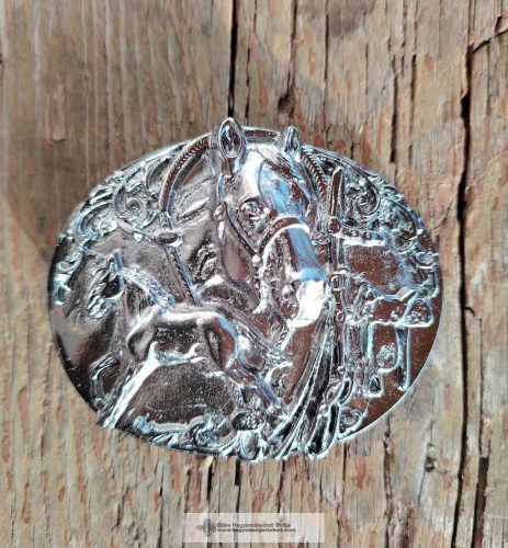 HORSE HEAD BUCKLE, SILVER-1