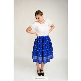 Hungarian folk dancer skirt blue