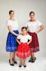 Hungarian folk dancer skirt blue