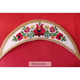 Menyasszonyi párta-hímzett párta