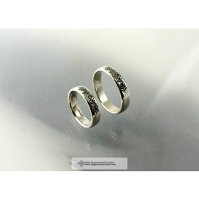 MATYÓ HÍMZETT KARIKAGYŰRŰ-magyar ékszer