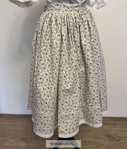 Néptáncos próbaszoknya- apró virágos