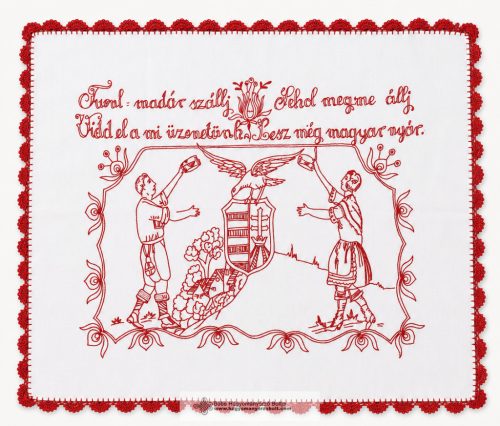 Hímzett falvédő-Turul madár szállj,...