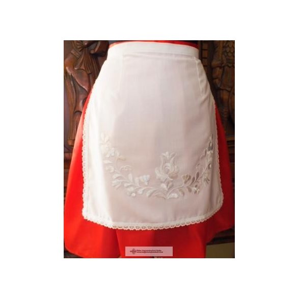 Hungarian Embroidered apron and white embroidery