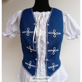 Ungarische Damenweste-blau