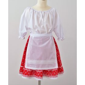 Kislány ruha együttes, piros szoknyával